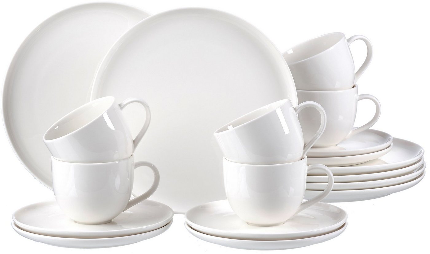 Ritzenhoff & Breker Kaffeeservice Geschirr-Set, Service Skagen (18-tlg), 6 Personen, Porzellan, im Scandic Style, 18 Teile, für 6 Personen von Ritzenhoff & Breker