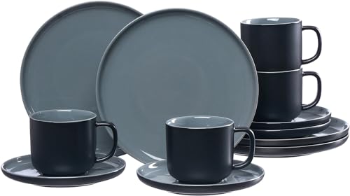 Ritzenhoff & Breker Kaffeeservice Jasper, 12-teilig Schwarz (0316605-6816bdb0) von Ritzenhoff & Breker