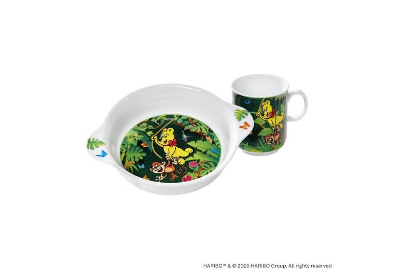 Ritzenhoff & Breker Kindergeschirr-Set Haribo Jungle Kindergeschirr-Set (2-tlg), Porzellan von Ritzenhoff & Breker
