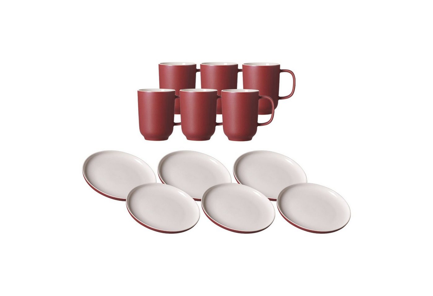 Ritzenhoff & Breker Kombiservice Jasper Kaffeeservice 12er Set (12-tlg), Keramik von Ritzenhoff & Breker