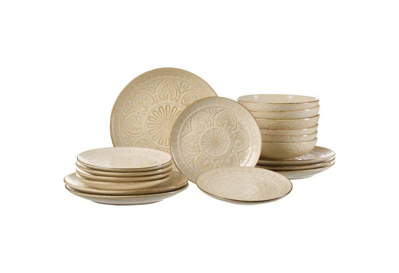 Ritzenhoff & Breker Kombiservice Omara Tellerset 18er Set (18-tlg), Steingut von Ritzenhoff & Breker