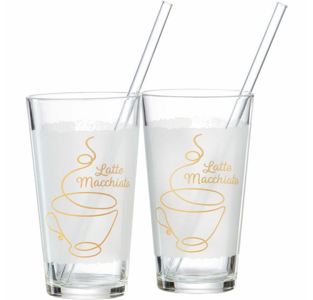 Ritzenhoff & Breker Latte-Macchiato-Glas Coffee 4-tlg. 350 ml, Glas von Ritzenhoff & Breker