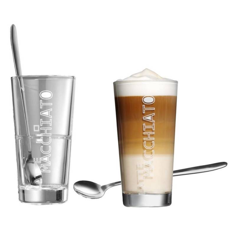 Ritzenhoff & Breker Latte-Macchiato-Tasse Lena 2er Set mit Löffel, Glas von Ritzenhoff & Breker