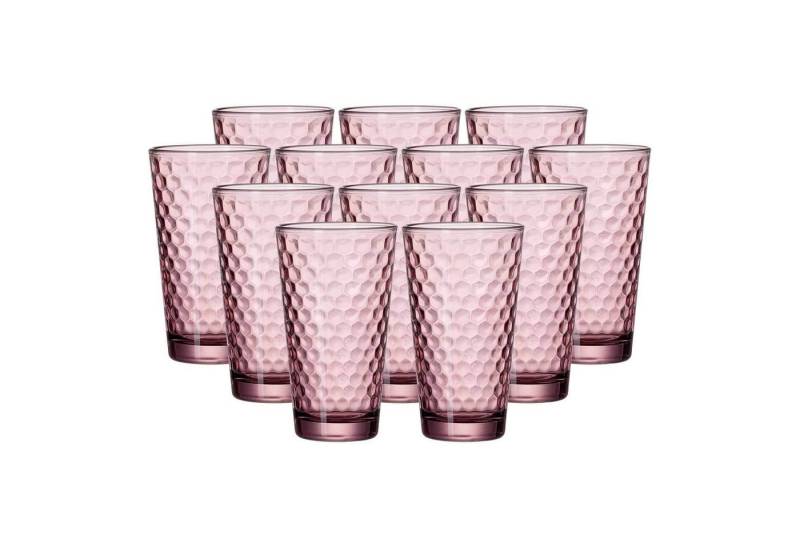 Ritzenhoff & Breker Longdrinkglas Favo Longdrinkgläser 400 ml 12er Set, Glas von Ritzenhoff & Breker