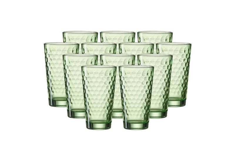 Ritzenhoff & Breker Longdrinkglas Favo Longdrinkgläser 400 ml 12er Set, Glas von Ritzenhoff & Breker