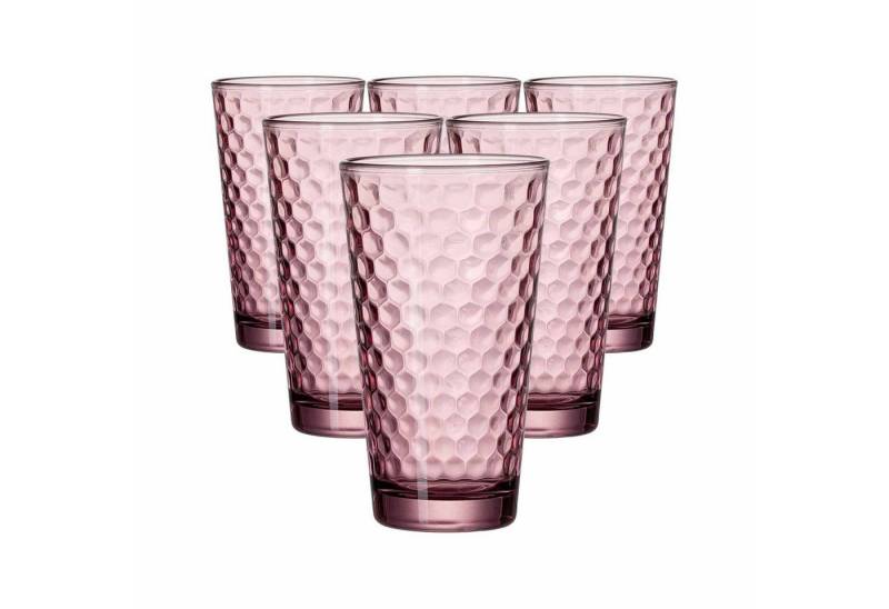 Ritzenhoff & Breker Longdrinkglas Favo Longdrinkgläser 400 ml 6er Set, Glas von Ritzenhoff & Breker