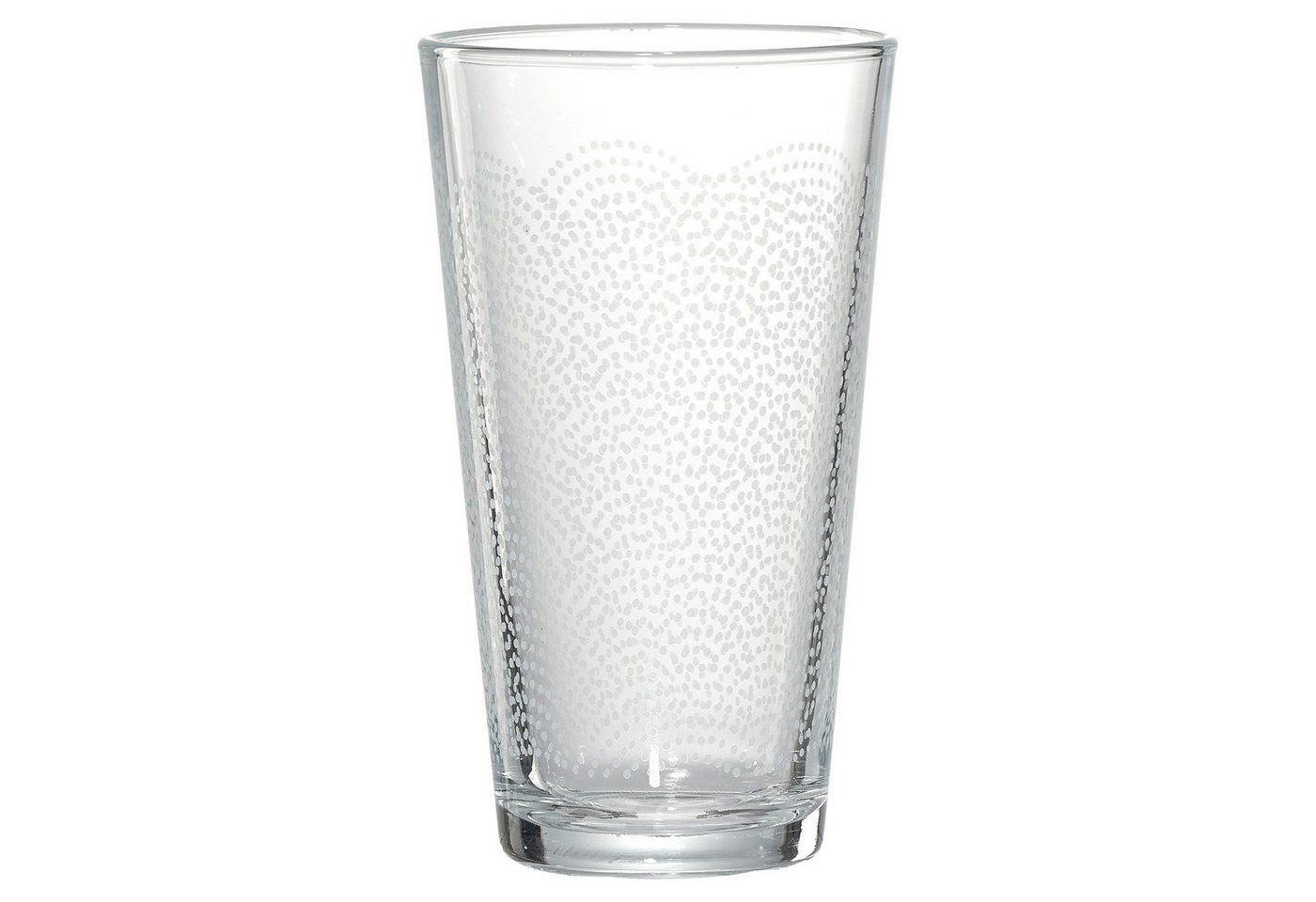 Ritzenhoff & Breker Longdrinkglas PATTERN HAPPY, 420 ml, Transparent, Punktmuster, Glas von Ritzenhoff & Breker