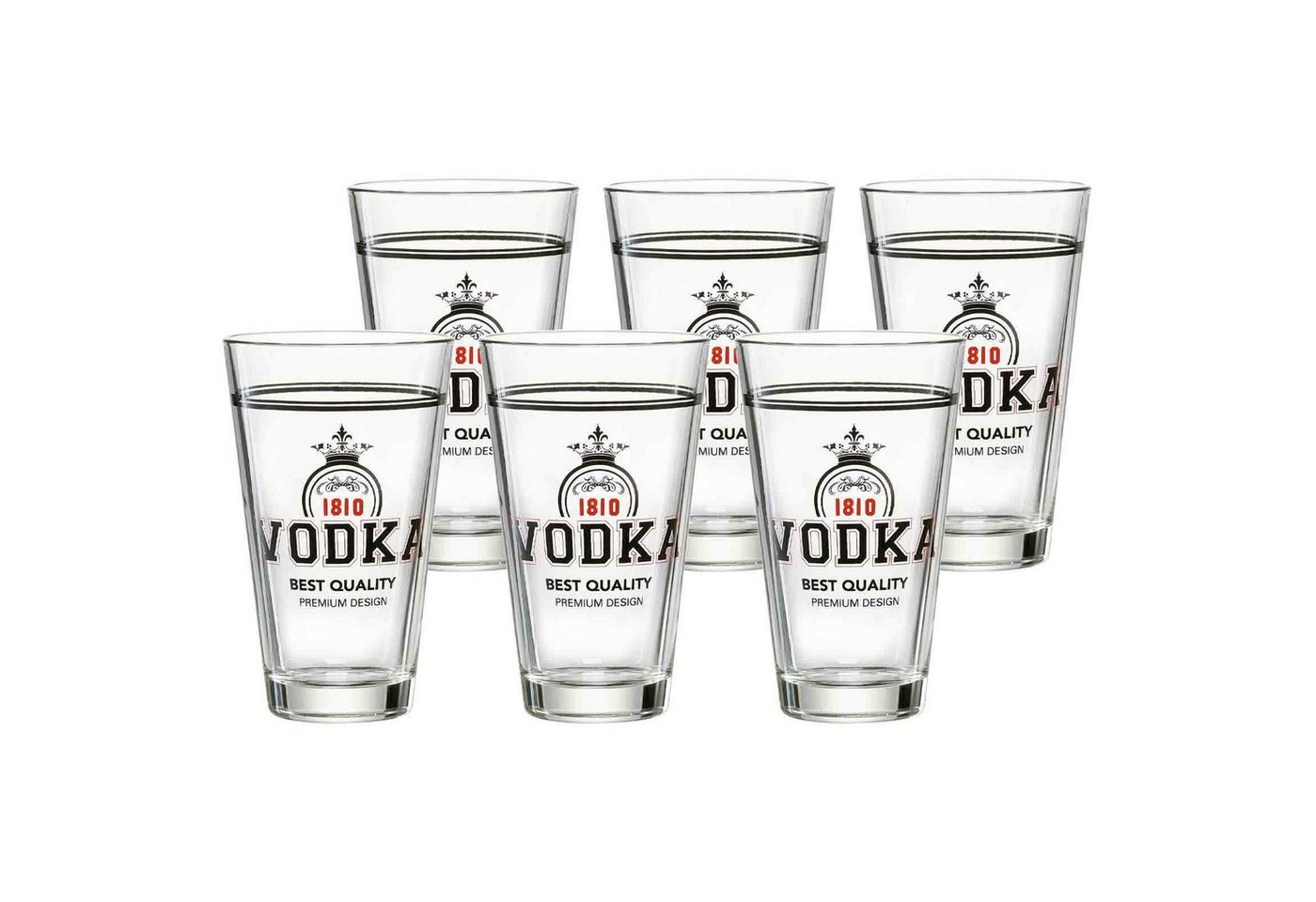 Ritzenhoff & Breker Longdrinkglas SPIRITS Vodka Becher 330 ml 6er Set, Glas von Ritzenhoff & Breker