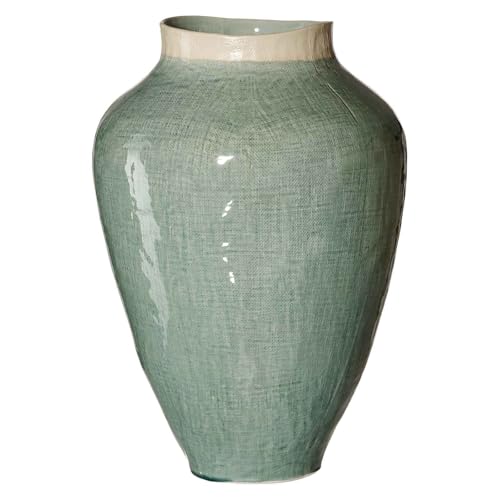 Ritzenhoff & Breker Lucca Vase, 41 cm, Moos Handgefertigtes Unikat aus Steingut, Inspiriert von antiken Amphoren, mit moderner Reaktivglasur und Boho-Charme Ritzenhoff & Breker Lucca Vase, 41 cm, Moos Handgefertigtes Unikat aus Steingut, Inspiriert von antiken Amphoren, mit moderner Reaktivglasur und Boho-Charme von Ritzenhoff & Breker