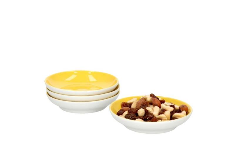 Ritzenhoff & Breker Servierschale 4er Set Schale 10cm flach Gelb Doppio - Ritzenhoff 64292, Porzellan von Ritzenhoff & Breker