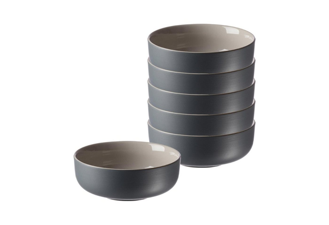 Ritzenhoff & Breker Schale Jasper Müslischalen ø 14.0 cm 6er Set, Keramik, (6 Schalen, 6-tlg) von Ritzenhoff & Breker