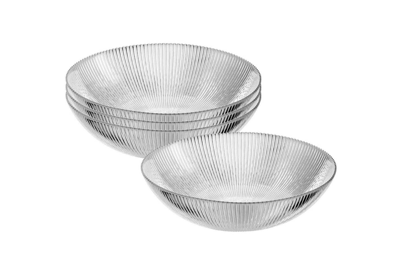 Ritzenhoff & Breker Schale Unico Servierschalen ø 25 cm 4er Set, Glas, (4x Schale, 4-tlg) von Ritzenhoff & Breker