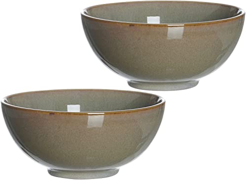 Ritzenhoff & Breker Schalen-Set Buddha-Bowls Puebla, 2-teilig, je 950 ml, Grau, Keramik von Ritzenhoff & Breker