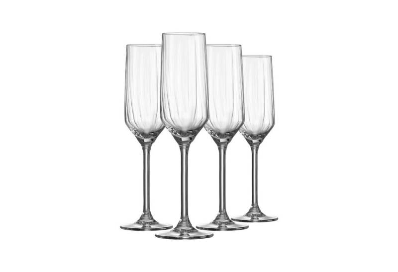 Ritzenhoff & Breker Sektglas Jive Sektgläser 220 ml 4er Set, Glas von Ritzenhoff & Breker