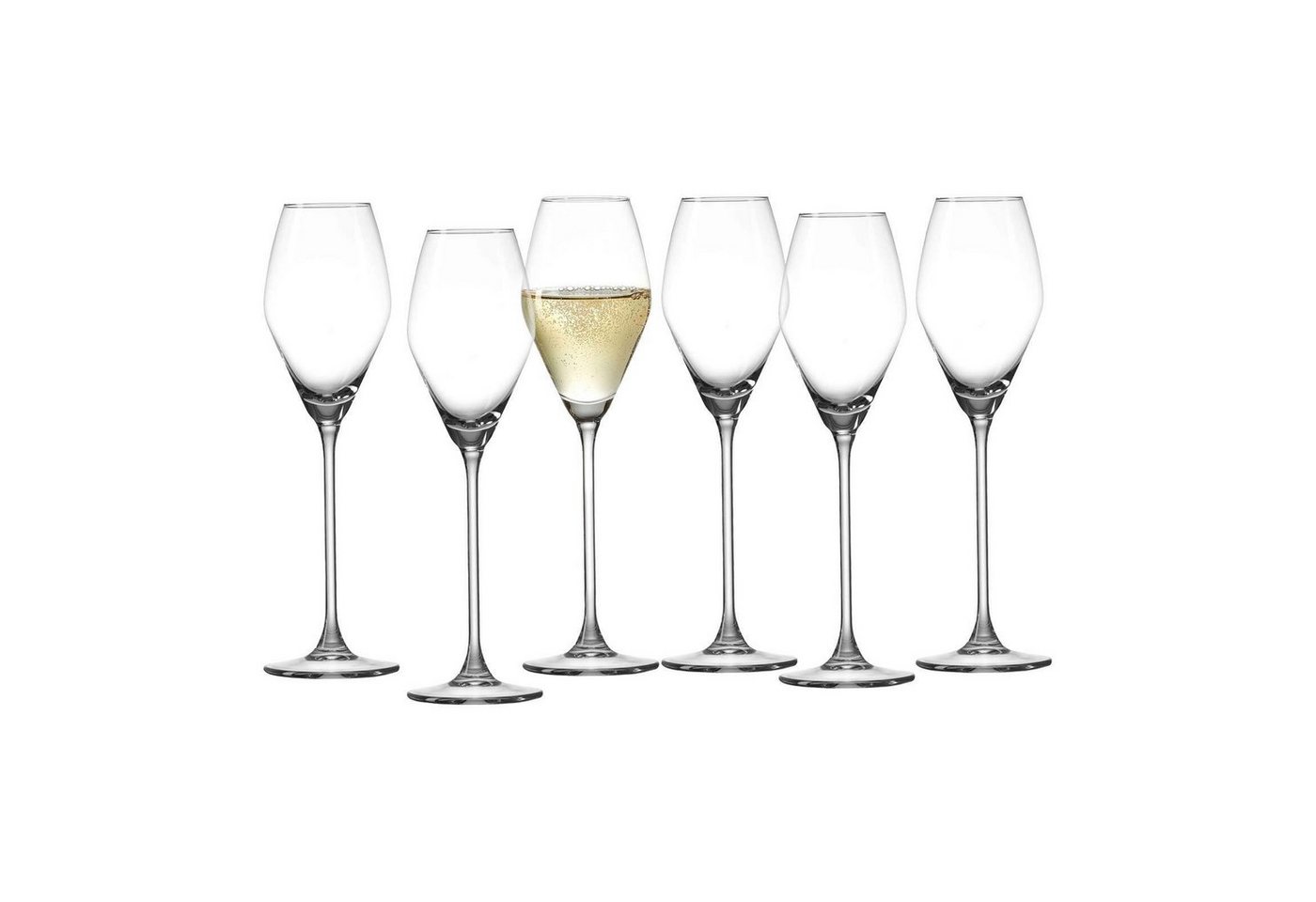 Ritzenhoff & Breker Sektglas Salsa Sektgläser 200 ml 6er Set, Glas von Ritzenhoff & Breker
