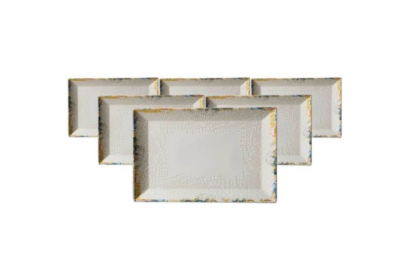 Ritzenhoff & Breker Servierplatte Alfonso Servierplatten 34 x 23 cm 6er Set, Steinzeug, (6-tlg) von Ritzenhoff & Breker