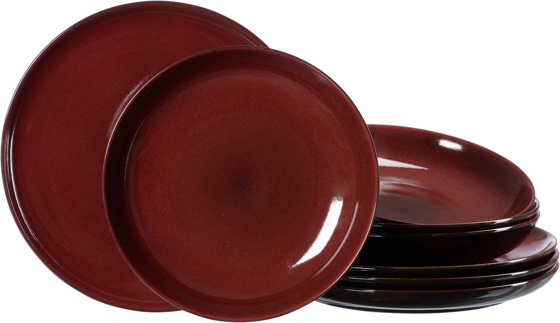 Ritzenhoff & Breker Speiseset GAMBIA 8-tlg. aus Steinzeug rot/schwarz Ritzenhoff & Breker Speiseset GAMBIA 8-tlg. aus Steinzeug rot/schwarz von Ritzenhoff & Breker