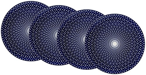 Ritzenhoff & Breker Speiseteller-Set Royal Reiko, 4-teilig, 26,5 cm Durchmesser, Porzellangeschirr, Blau-Weiß, 26.50 x 26.50 x 3.00 cm Ritzenhoff & Breker Speiseteller-Set Royal Reiko, 4-teilig, 26,5 cm Durchmesser, Porzellangeschirr, Blau-Weiß, 26.50 x 26.50 x 3.00 cm von Ritzenhoff & Breker