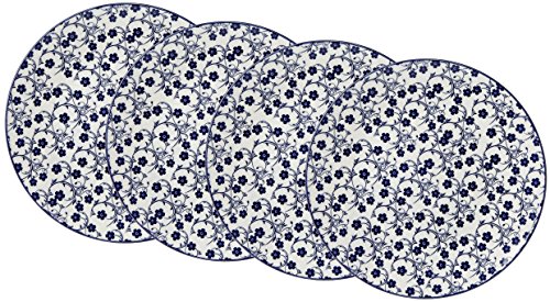 Ritzenhoff & Breker Speiseteller-Set Royal Sakura, 4-teilig, 26,5 cm Durchmesser, Porzellangeschirr, Blau-Weiß von Ritzenhoff & Breker