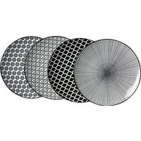 Ritzenhoff & Breker Speiseteller "Takeo", (Set, 4 St.), Porzellan, skandinavisch-schlichter Touch, Ø 26,5 cm von Ritzenhoff & Breker