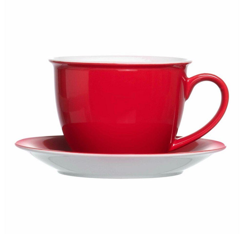Ritzenhoff & Breker Tasse Doppio Jumbo Rot 350 ml, Porzellan von Ritzenhoff & Breker