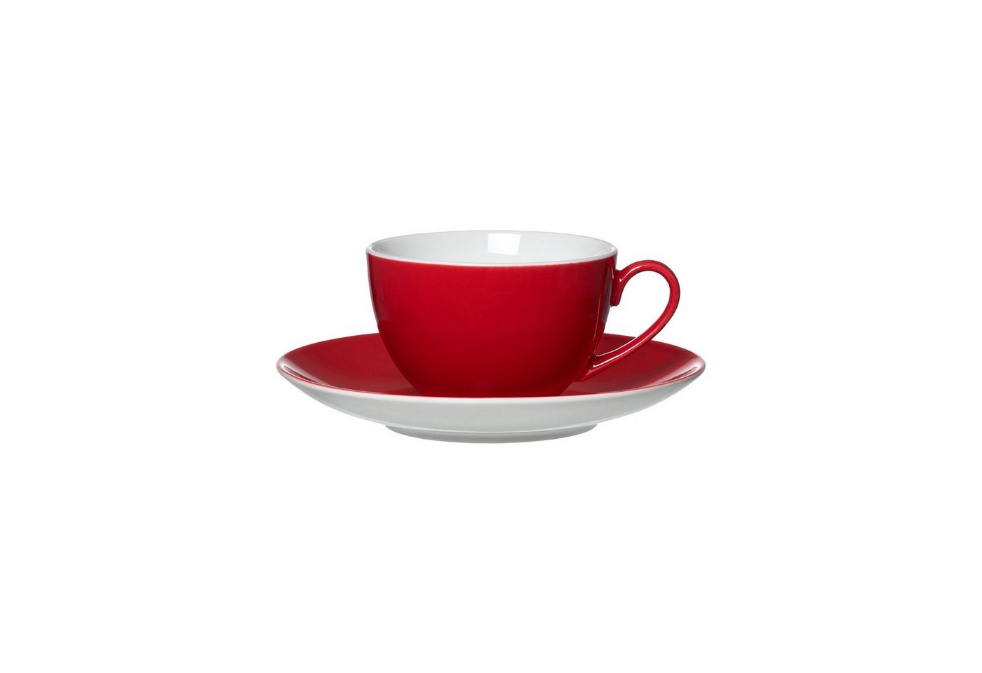 Ritzenhoff & Breker Tasse Doppio Kaffeetasse mit Untertasse 200 ml, Porzellan von Ritzenhoff & Breker