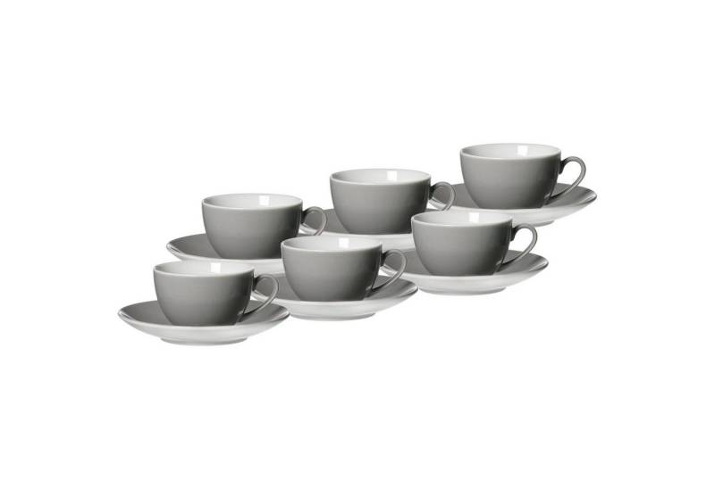 Ritzenhoff & Breker Tasse Doppio Kaffeetassen mit Untertassen 200 ml 6er Set, Porzellan Ritzenhoff & Breker Tasse Doppio Kaffeetassen mit Untertassen 200 ml 6er Set, Porzellan von Ritzenhoff & Breker