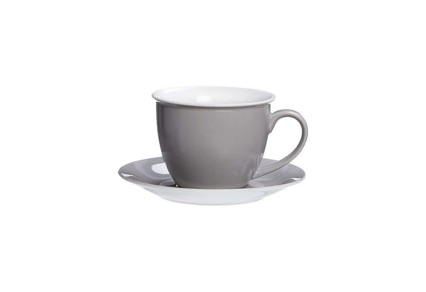 Ritzenhoff & Breker Tasse Doppio Milchkaffee Tasse mit Untertasse 350 ml, Porzellan von Ritzenhoff & Breker