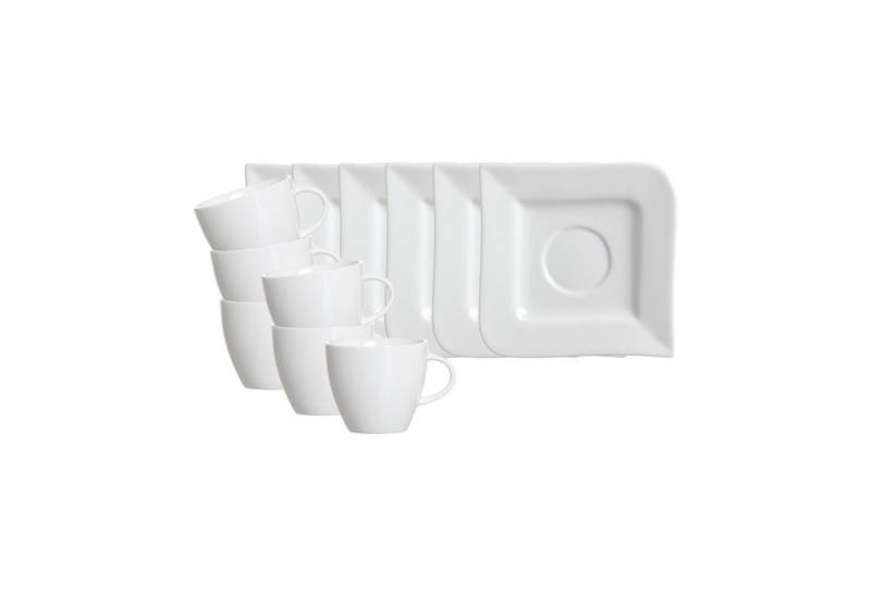 Ritzenhoff & Breker Tasse Melodie Espressotassen mit Untertassen 80 ml, Porzellan von Ritzenhoff & Breker