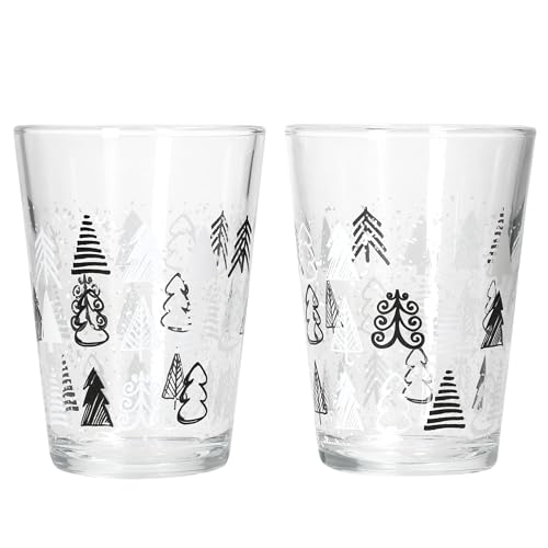 Ritzenhoff & Breker Weihnachtsbaum 2er Set Glühweingläser I 240ml, H 11cm I Tee-Glas mit Tannenbaum-Dekor in Schwarz & Weiß I Weihnachtsglas für Kaffee, Eierlikör & Co an Nikolaus & zum Advent Ritzenhoff & Breker Weihnachtsbaum 2er Set Glühweingläser I 240ml, H 11cm I Tee-Glas mit Tannenbaum-Dekor in Schwarz & Weiß I Weihnachtsglas für Kaffee, Eierlikör & Co an Nikolaus & zum Advent von Ritzenhoff & Breker