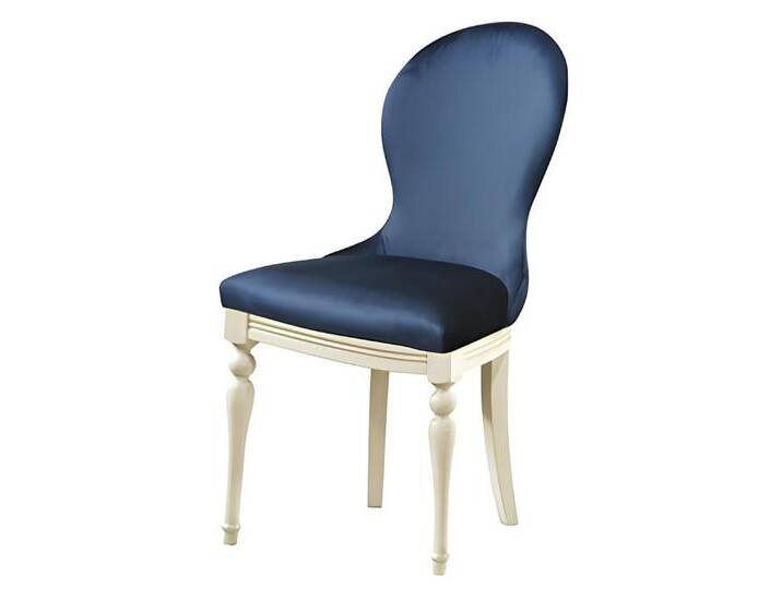 Xlmoebel Polsterstuhl Luxuriöser Design-Polsterstuhl für Büro und Esszimmer aus Holz, Hergestellt in Europa, blau von Ritzenhoff-&-Breker