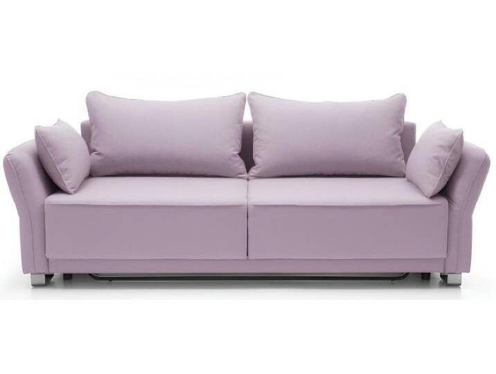 Xlmoebel Schlafsofa 3-Sitzer Schlafcouch mit Bettfunktion für Büro und Wohnzimmer, Hergestellt in Europa, rosa von Ritzenhoff-&-Breker