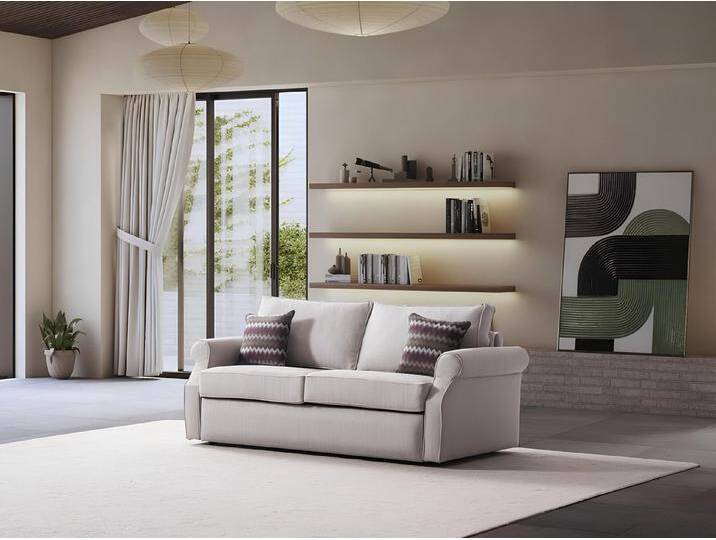 Xlmoebel Schlafsofa Schlafsofa mit Bettfunktion für 2 Personen ideal für Büro, Hergestellt in Europa, beige Xlmoebel Schlafsofa Schlafsofa mit Bettfunktion für 2 Personen ideal für Büro, Hergestellt in Europa, beige von Ritzenhoff-&-Breker