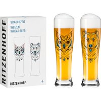 Ritzenhoff 2er-Set Weizengläser BRAUCHZEIT, Glas von Ritzenhoff