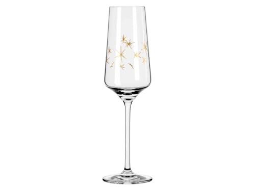 RITZENHOFF 6141014 Champagnerglas 200 ml - Serie Celebration Deluxe Set 3, 2 Stück mit Echt-Gold - Made in Germany von RITZENHOFF