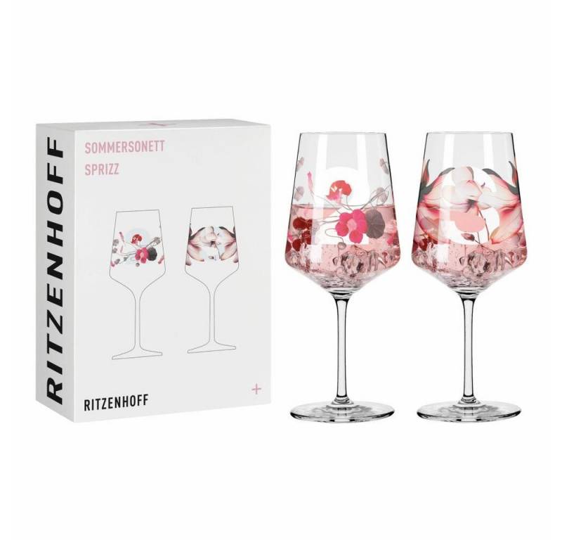Ritzenhoff Aperitifglas Sommersonett Sprizz 2er-Set 002, Kristallglas, Made in Germany von Ritzenhoff