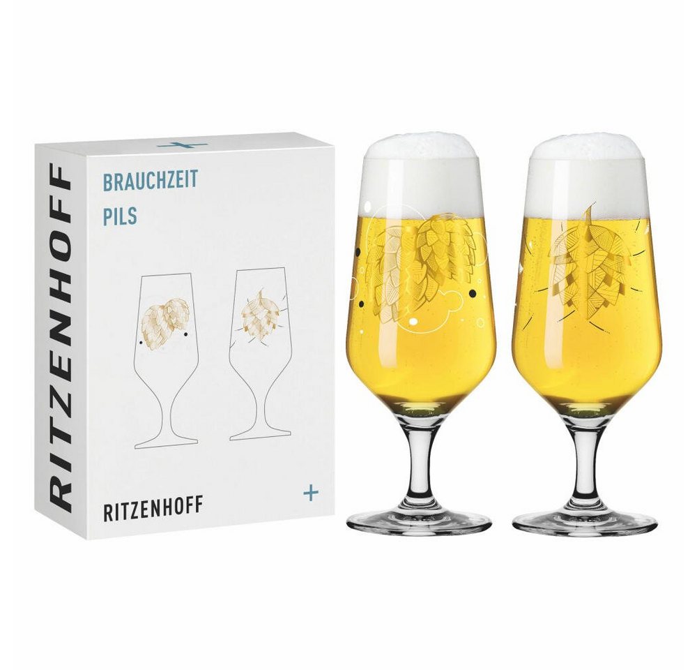 Ritzenhoff Bierglas 2er-Set Brauchzeit 001, Kristallglas, Design von Andreas Preis Ritzenhoff Bierglas 2er-Set Brauchzeit 001, Kristallglas, Design von Andreas Preis von Ritzenhoff