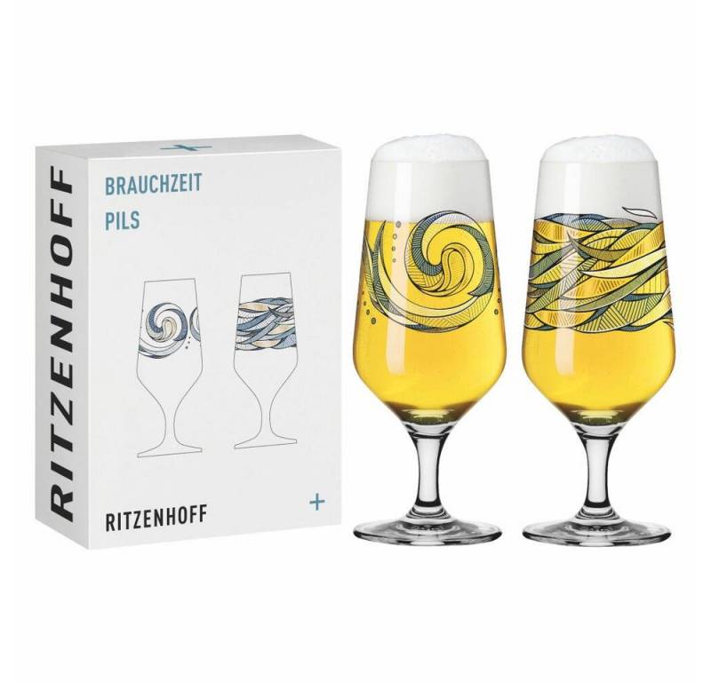 Ritzenhoff Bierglas 2er-Set Brauchzeit 002, Kristallglas, Design von Andreas Preis Ritzenhoff Bierglas 2er-Set Brauchzeit 002, Kristallglas, Design von Andreas Preis von Ritzenhoff