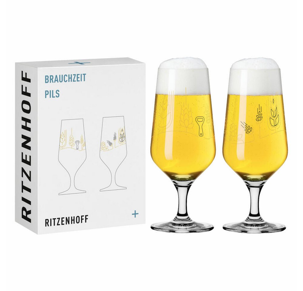 Ritzenhoff Bierglas Brauchzeit 011 012 F24 2er Set Design Team 374 ml, Kristallglas Ritzenhoff Bierglas Brauchzeit 011 012 F24 2er Set Design Team 374 ml, Kristallglas von Ritzenhoff