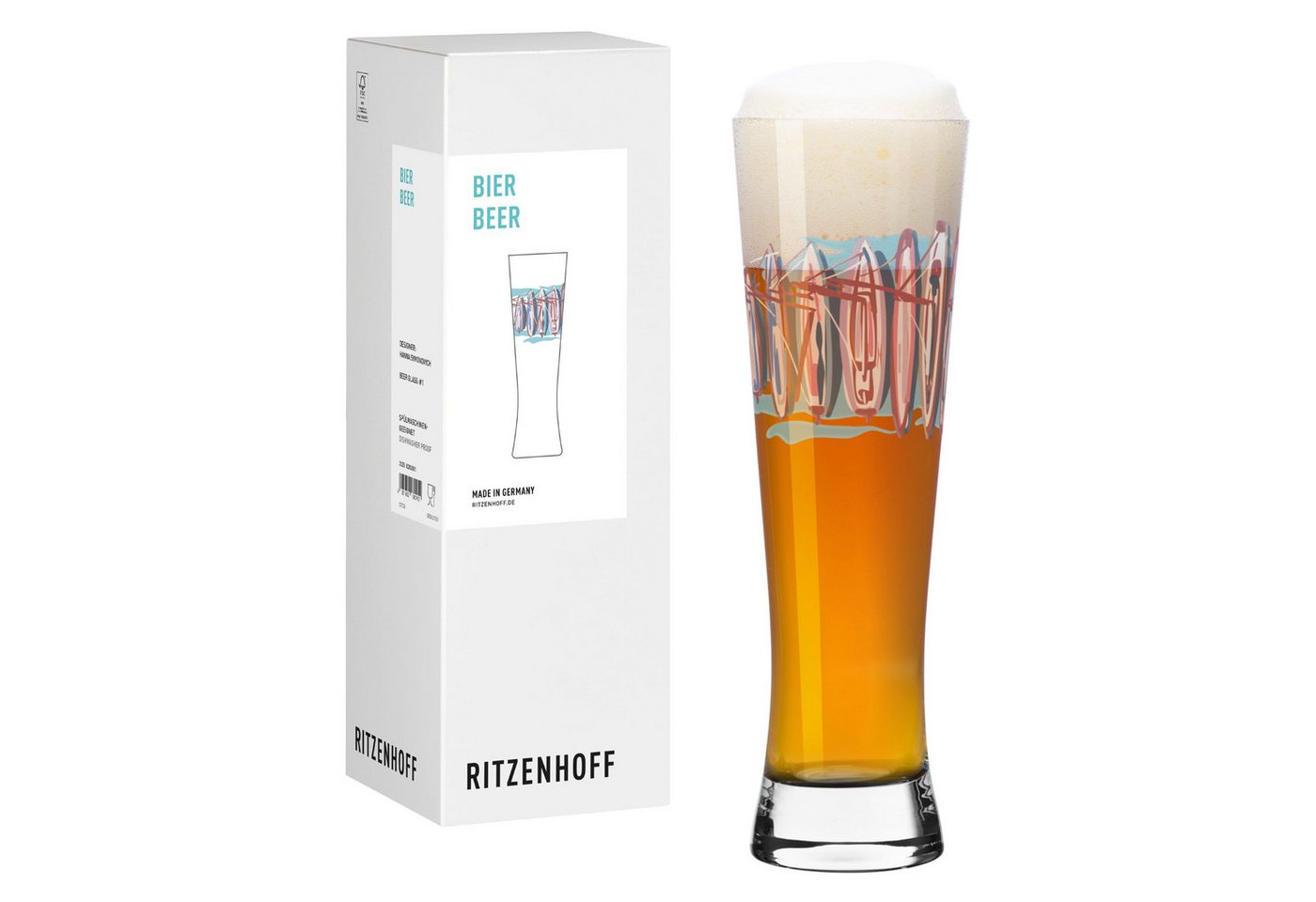 Ritzenhoff Bierglas Segeln, Kristallglas Ritzenhoff Bierglas Segeln, Kristallglas von Ritzenhoff