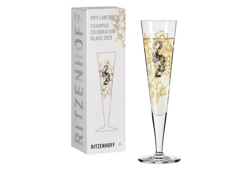 Ritzenhoff Champagnerglas Brillantnacht, Kristallglas von Ritzenhoff