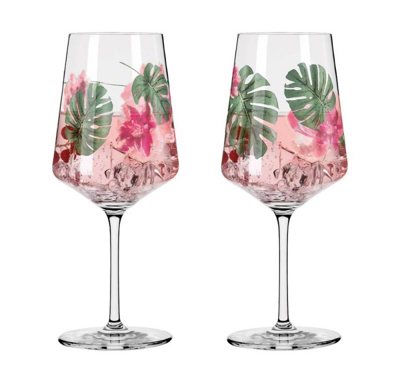 Ritzenhoff Cocktailglas Ritzenhoff Sommersonett Sprizz 2er-Set R. Rosenkranz F22, Kristallglas von Ritzenhoff