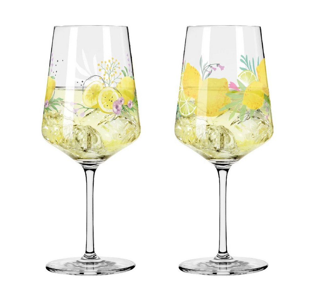 Ritzenhoff Cocktailglas Ritzenhoff Sommertau Limonc. 2erSet #19 #20 Kordes/Vasc. F24, Kristallglas von Ritzenhoff