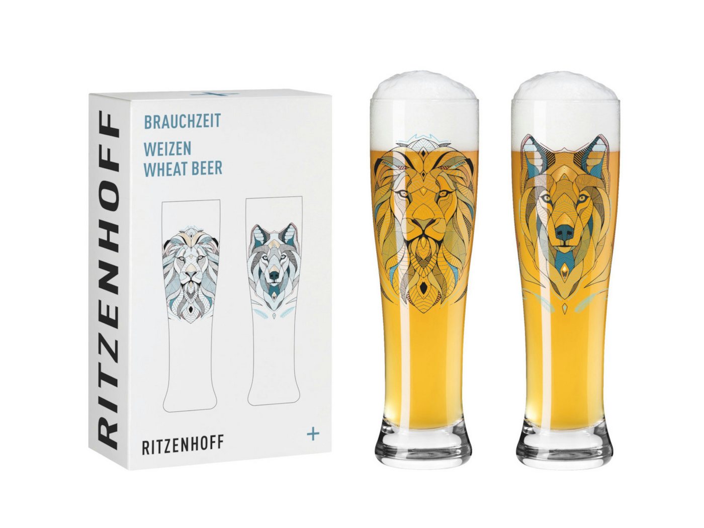 Ritzenhoff Gläser-Set Brauchzeit Bierglas 2er Set (A.Preis) #27 #28 F25, Kristallglas von Ritzenhoff