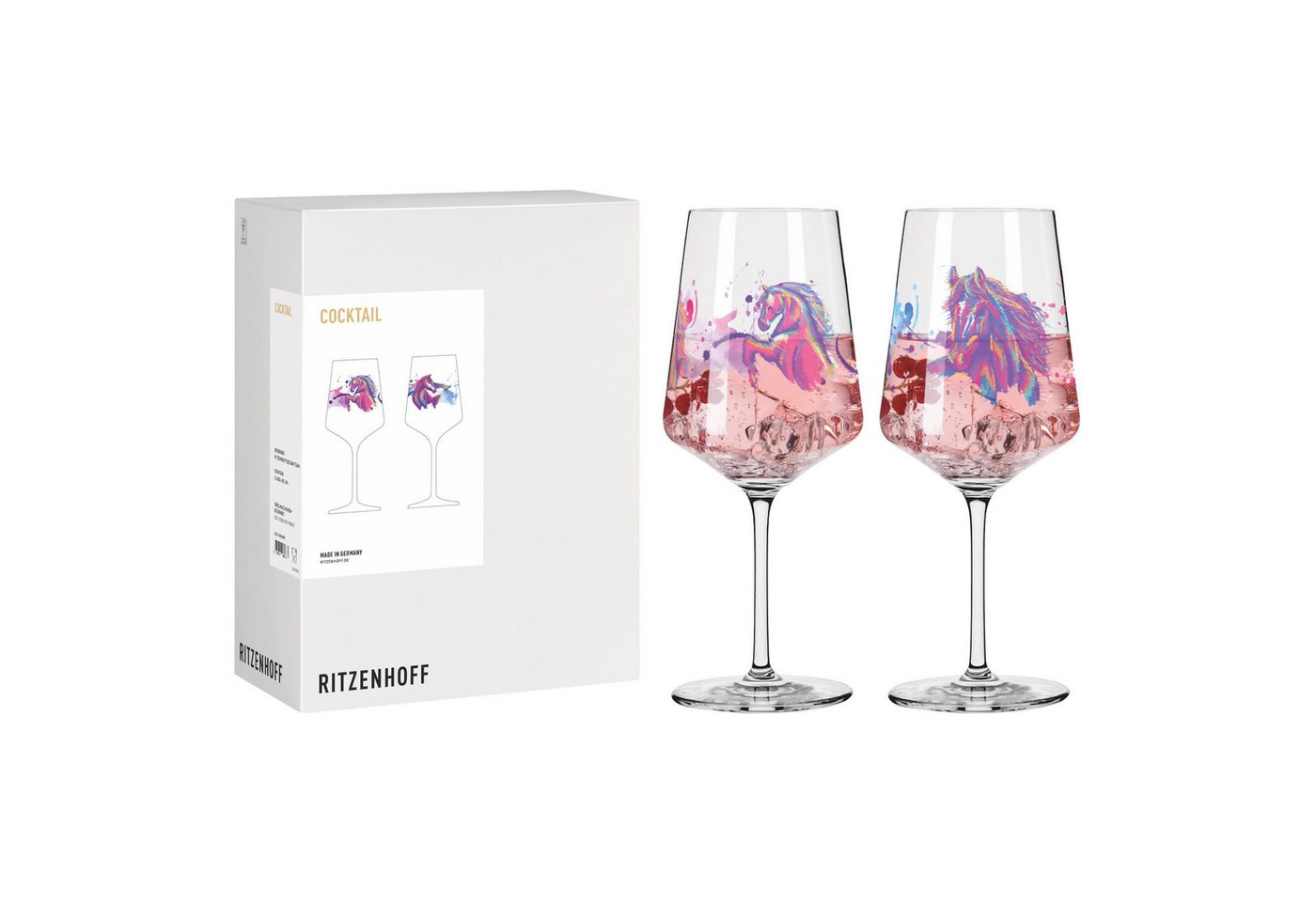 Ritzenhoff Aperitifglas Reitgold, Kristallglas Ritzenhoff Aperitifglas Reitgold, Kristallglas von Ritzenhoff