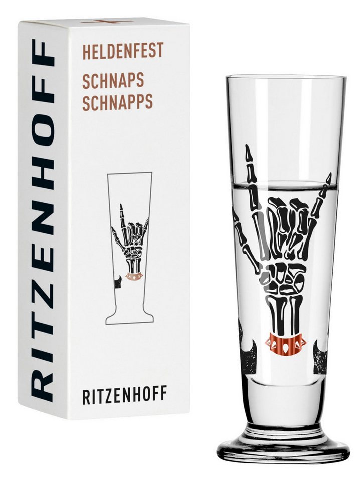 Ritzenhoff Schnapsglas Heldenfest Schnapsglas (E. Sprenger-Pieper) H25 #18, Kristallglas von Ritzenhoff