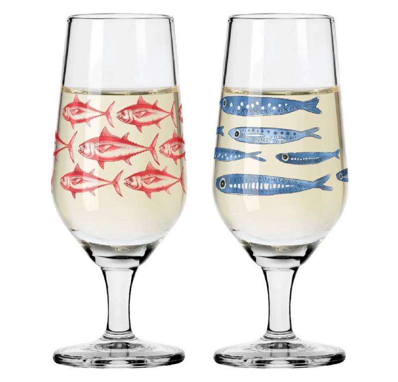 Ritzenhoff Schnapsglas Ritzenhoff Brauchzeit Schnaps 2er #3 #4 D. Garreton F23, Kristallglas von Ritzenhoff