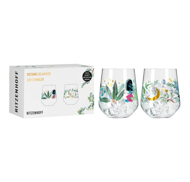 Ritzenhoff Tumbler-Glas 2er Set Botanic Glamour 007, 008, Kristallglas Ritzenhoff Tumbler-Glas 2er Set Botanic Glamour 007, 008, Kristallglas von Ritzenhoff