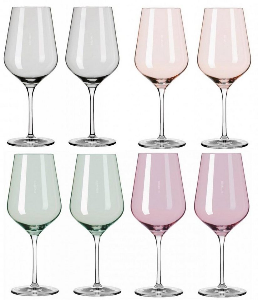 Ritzenhoff Weinglas Fjordlicht, Glas, Mehrfarbig H:23.6cm D:9.4cm Glas von Ritzenhoff