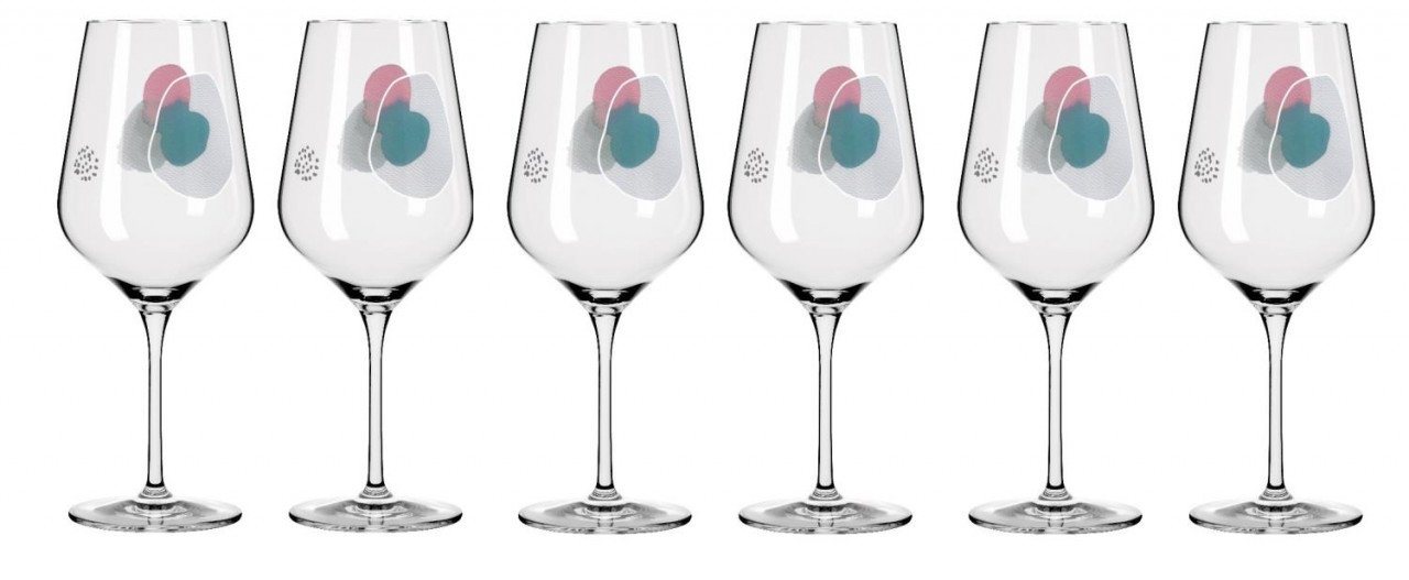 Ritzenhoff Weinglas Sommerwendtraum, Glas, Mehrfarbig H:23.6cm D:9.4cm Glas von Ritzenhoff